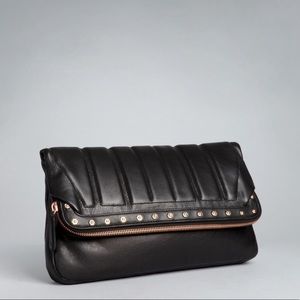 Monika Chiang Large Foldover Clutch Black